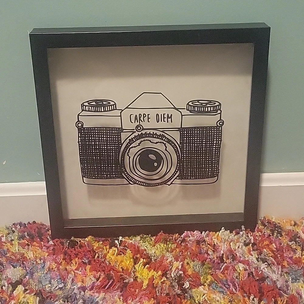 Unbranded Capre Diem Shadow Box Style Wall Decor 12x12
